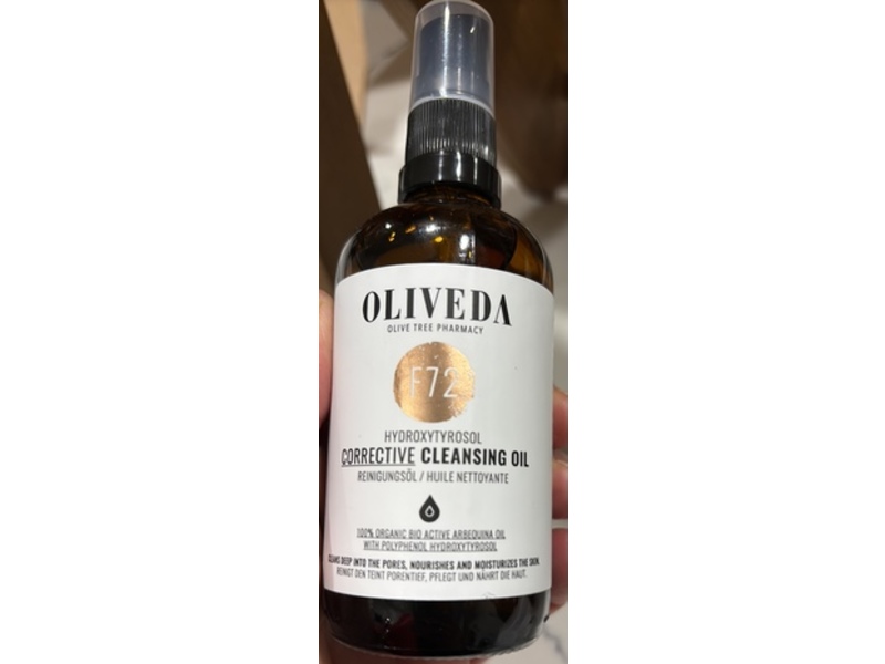 Oliveda F72 Hydroxytyrosol Corrective Cleansing Oil, 3.4 fl oz/100 mL