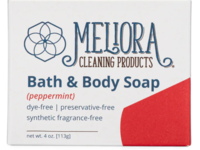 Meliora Bath & Body Soap, Peppermint, 4 oz/113 g - thumbnail 1