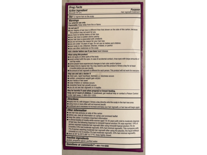 CVS Health Women Hair Regrowth Treatment for Women, 2 fl oz/60 mL, 3 Count