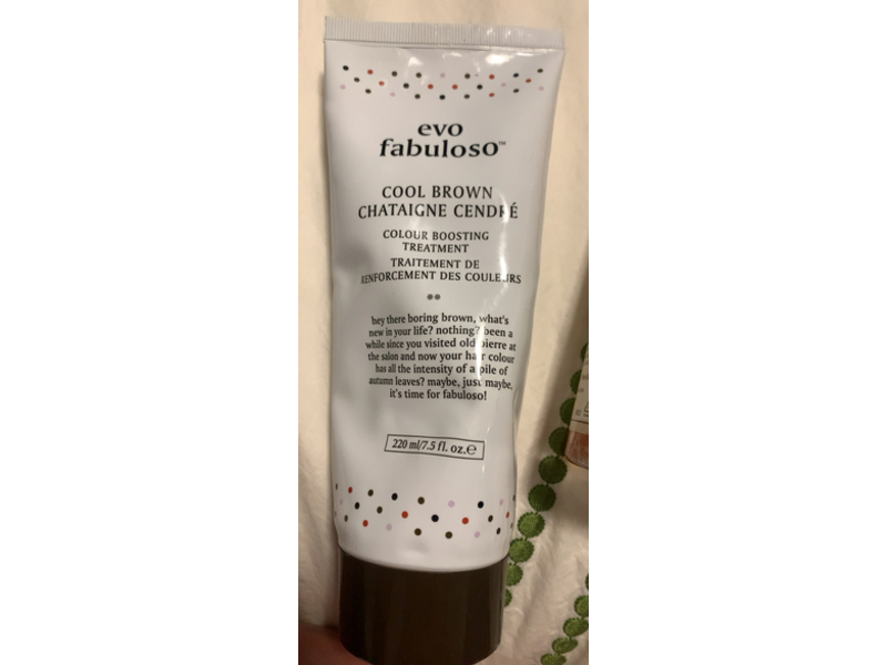 Evo Fabuloso Colour Boosting Treatment, Cool Brown, 7.5 fl oz/220 mL