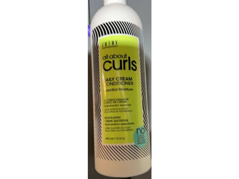 Zotos Professional All About Curls Daily Cream Conditioner, 15 fl oz/443 mL