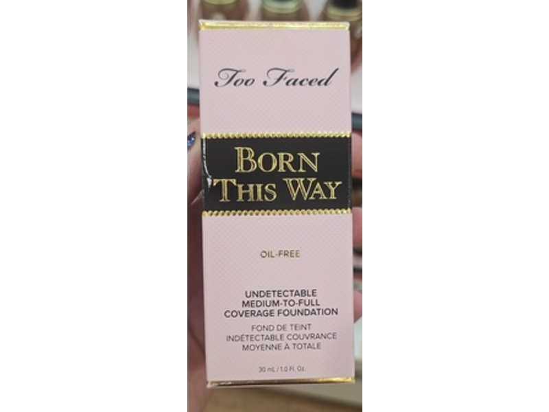 Too Faced Born This Way Undetectable Medium To Full Coverage Foundation, Malpe, 1 fl oz/30 mL