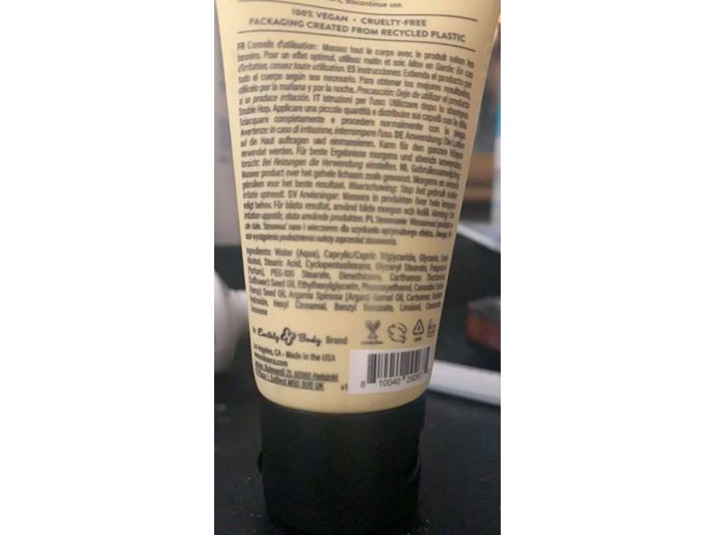 Earthly Body Mks Eco Velevet Hand & Body Lotion, Argon & Hemp Oils, Original Scent, 1 fl oz/30 mL