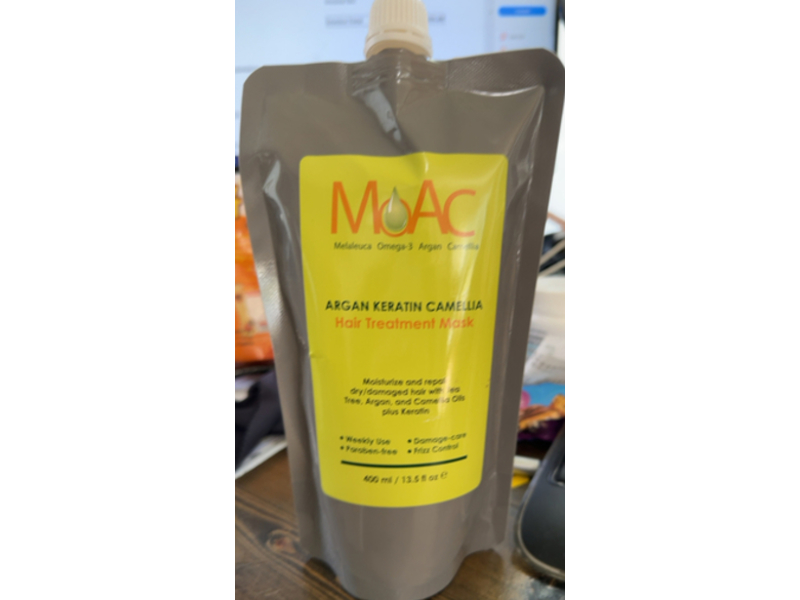 Moac Argan Keratin Camellia Hair Treatment, 13.5 fl oz/400 mL