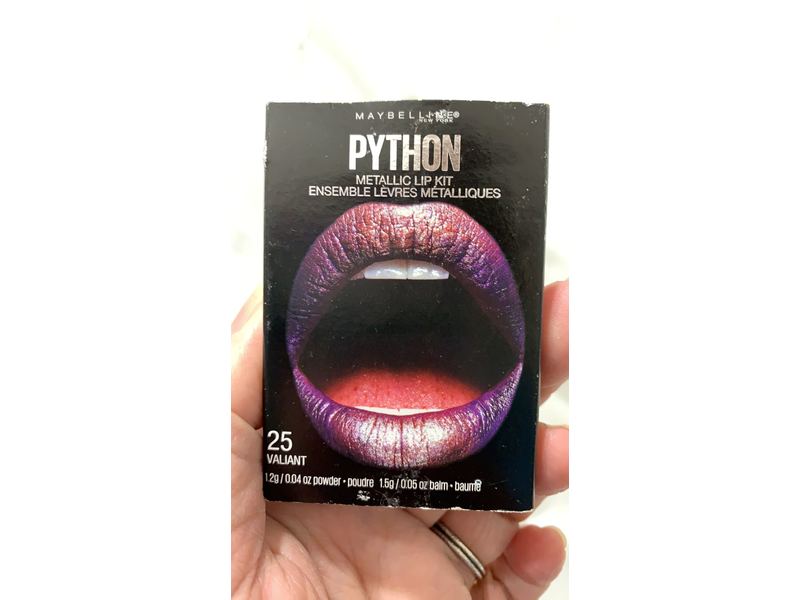 Maybelline New York Lip Studio Python Metallic Lip Makeup Kit, Valiant, 0.09 oz.