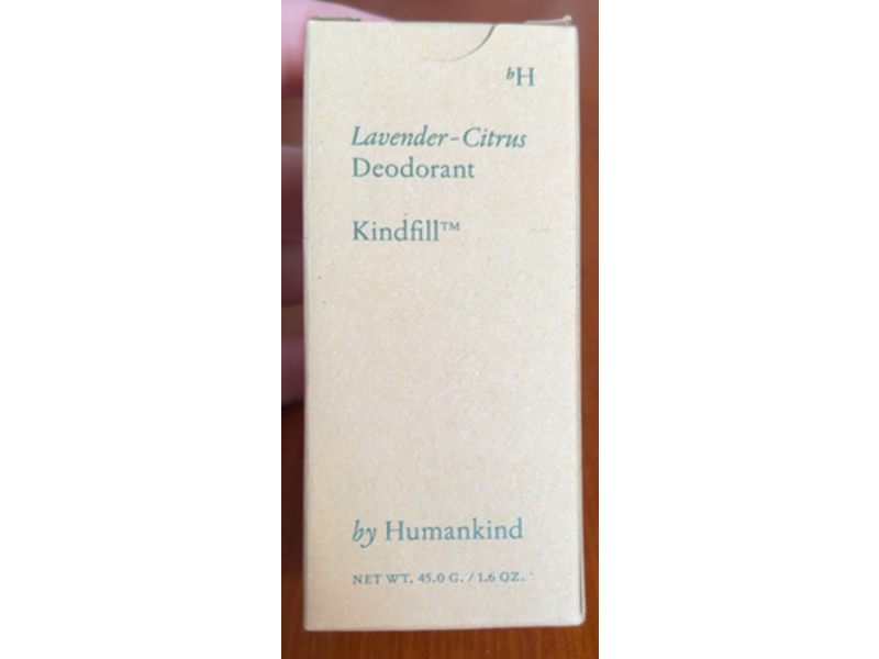 By Humankind Kindfill Deodorant, Lavender-Citrus, 1.6 oz/45.0 g