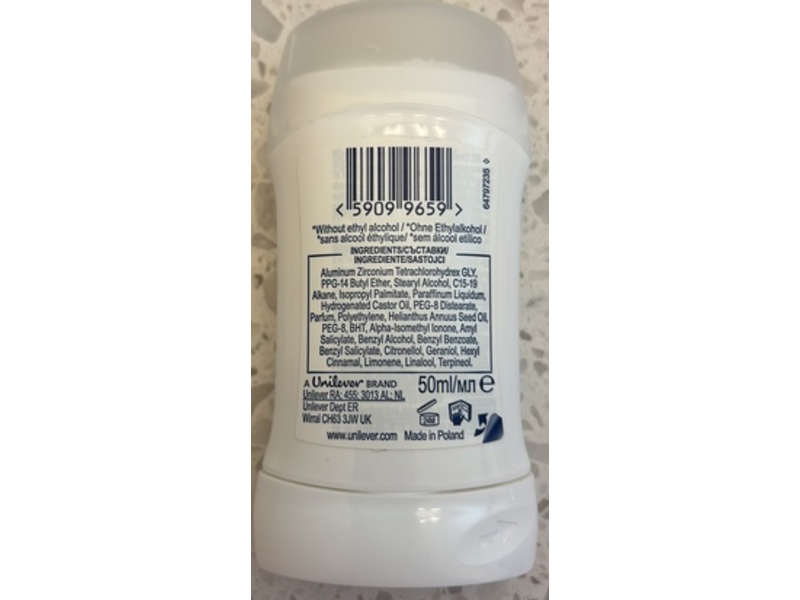 Dove Classic Fresh Antiperspirant Stick, 50 mL