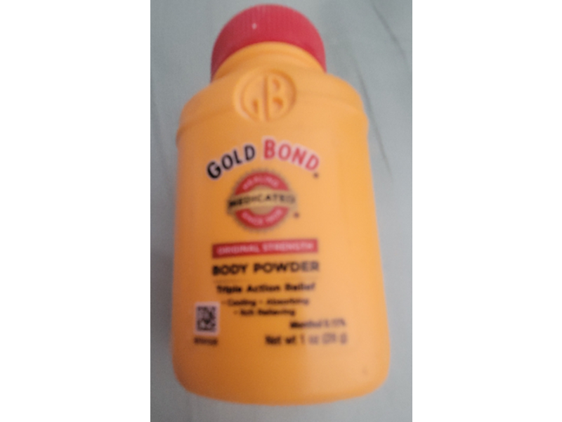 Gold Bond Medicated Body Powder, Original Strength, 1 oz/28 g
