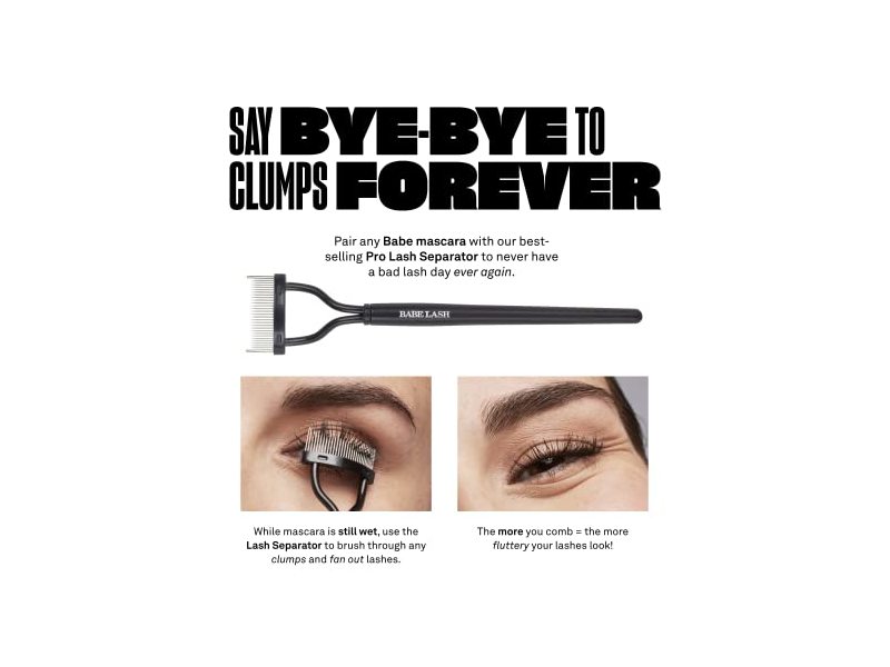 Babe Original Babe Lash Enriching Mascara, Dramatic Black, 0.1 fl oz/3 mL