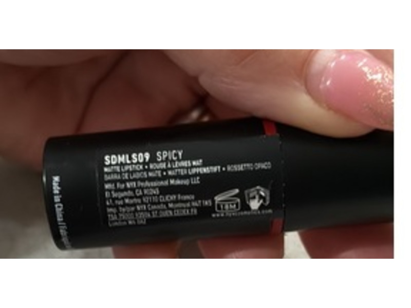 NYX Professional Makeup Suede Matte Lipstick, Spicy, 0.12 oz/3.5 g