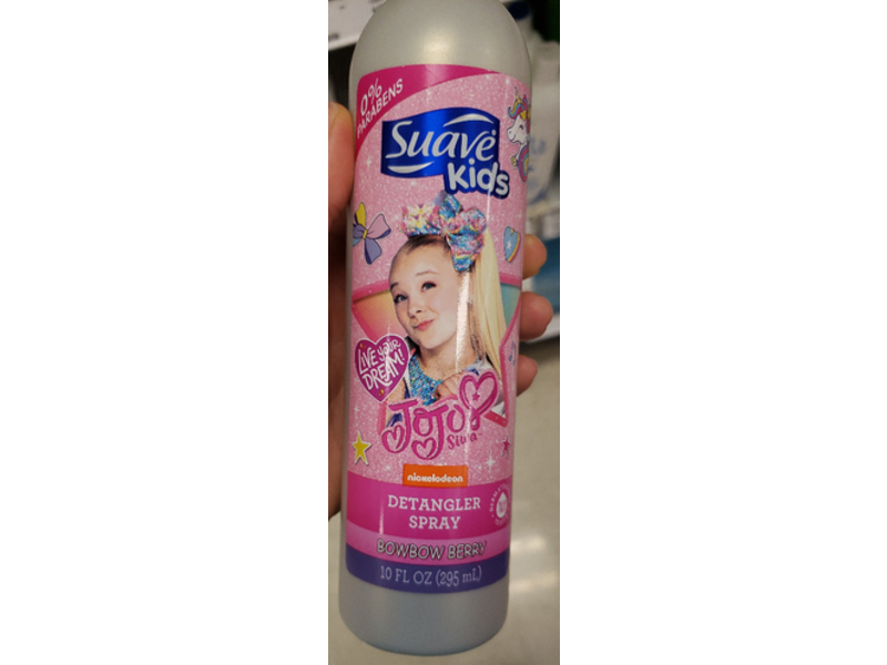 Suave Kids jojo Siwa Detangler Spray, Bowbow Berry, 10 fl oz/295 mL