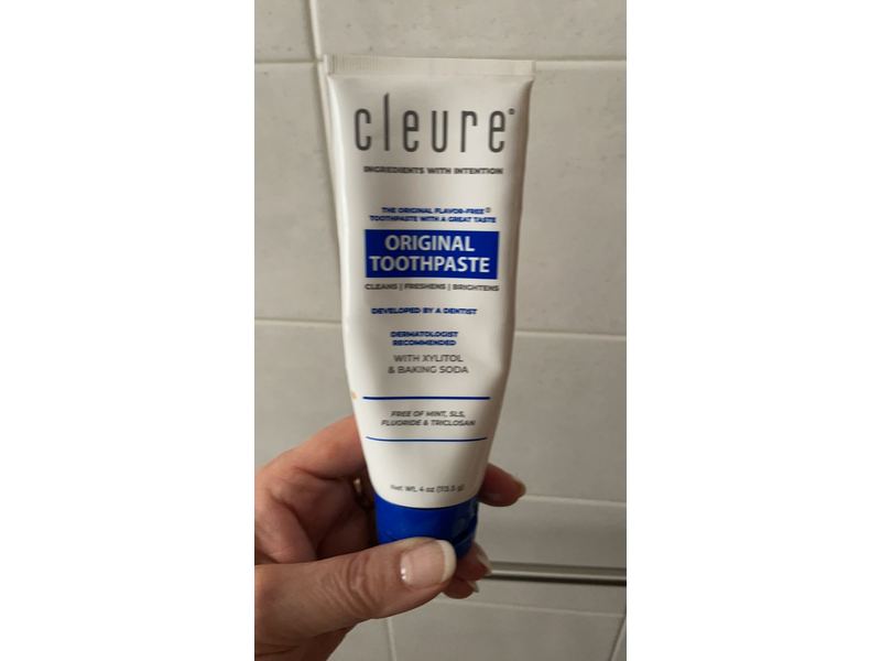 Cleure The Original Flavor Free Toothpaste, 4 oz/ 113.4 g