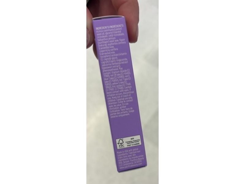 Pacifica Lip Butter Cream, Blueberry Crush, 0.1 oz/3 g