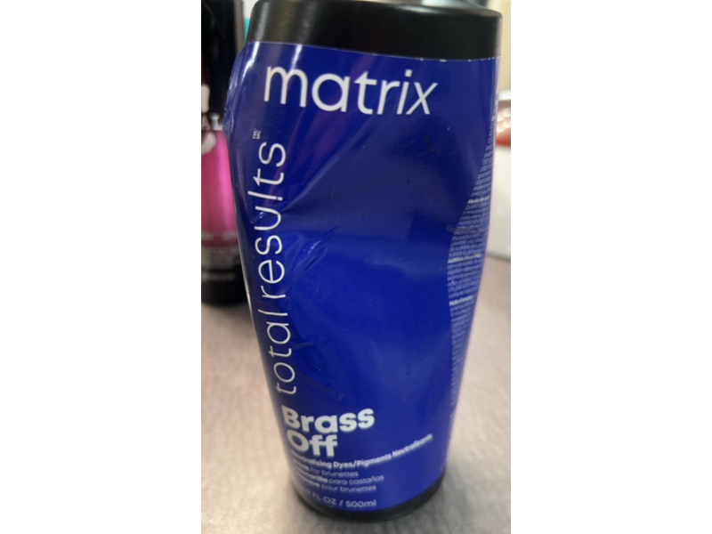 Matrix Brass Off Total Results Neutralizing Dyes Mask, 16.9 fl oz/500 mL