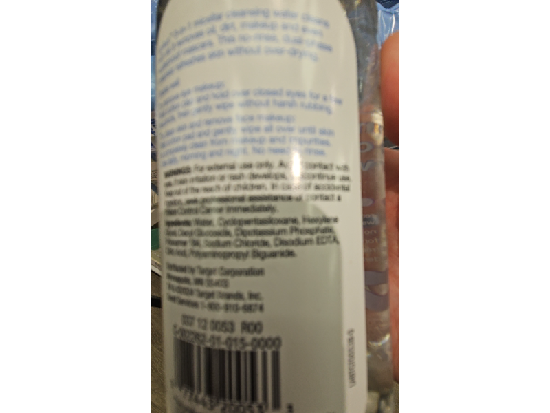 Up & Up 3 in 1 Micellar Cleansing Water, 13.5 fl oz/400 mL