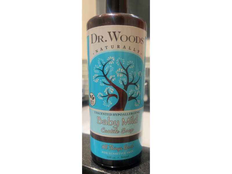 Dr. Woods Baby Mild Castile Soap, All Things Good, 32 fl oz/946 mL
