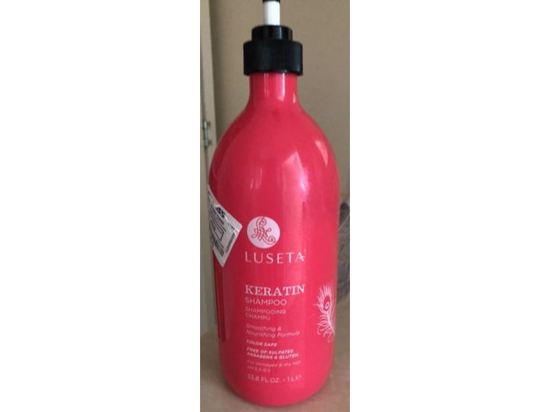 Luseta Keratin Shampoo, Smoothing & Nourishing Formula, 33.8 fl oz/1 L