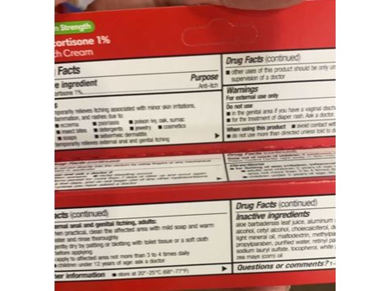 Kroger Hydrocortisone 1% Anti-Itch Cream, 1 oz/28 g