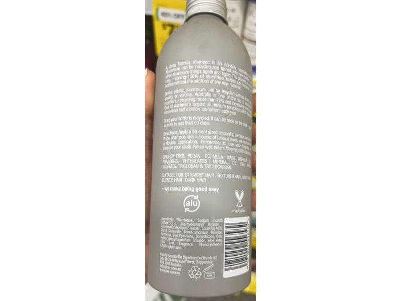 Bar None Zero Waste Shampoo, Clean Formula, 13.52 fl oz/400 mL