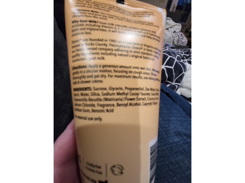 Dionis Goat Milk & Honey Scented Whipped Body Scrub, 6 fl oz/177 mL