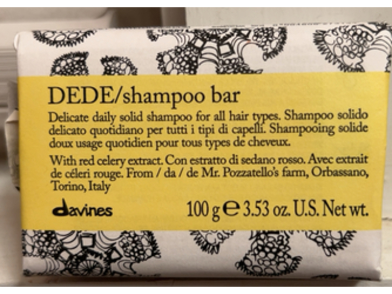 Davines DEDE Shampoo Bar, 3.53 oz/100 g.