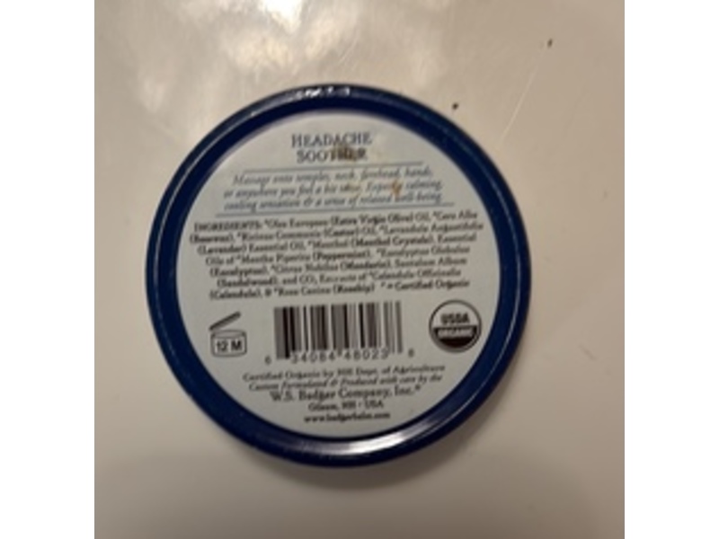 Badger Headache Soother, Peppermint & Lavender, 1 oz/28 g