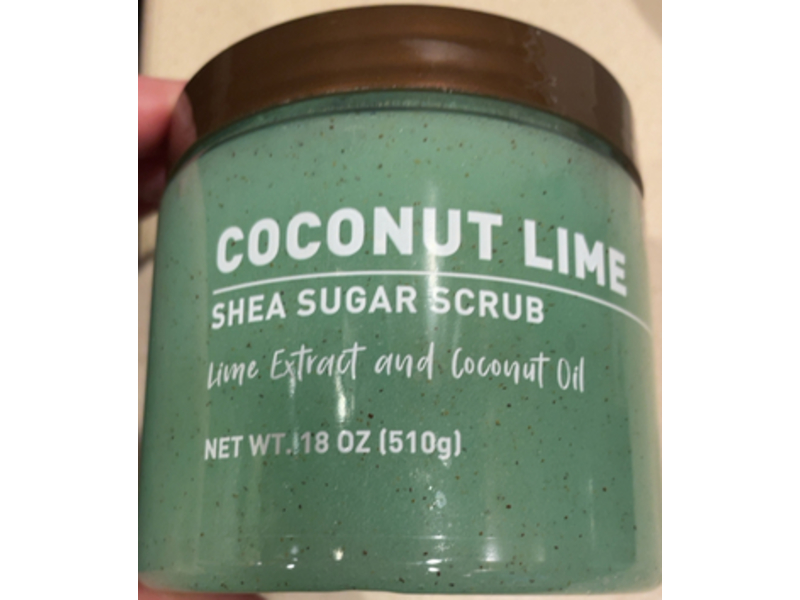 Shea Sugar Scrub Coconut Lime - Lime Extract & Coconut oil, 18 oz/510 g