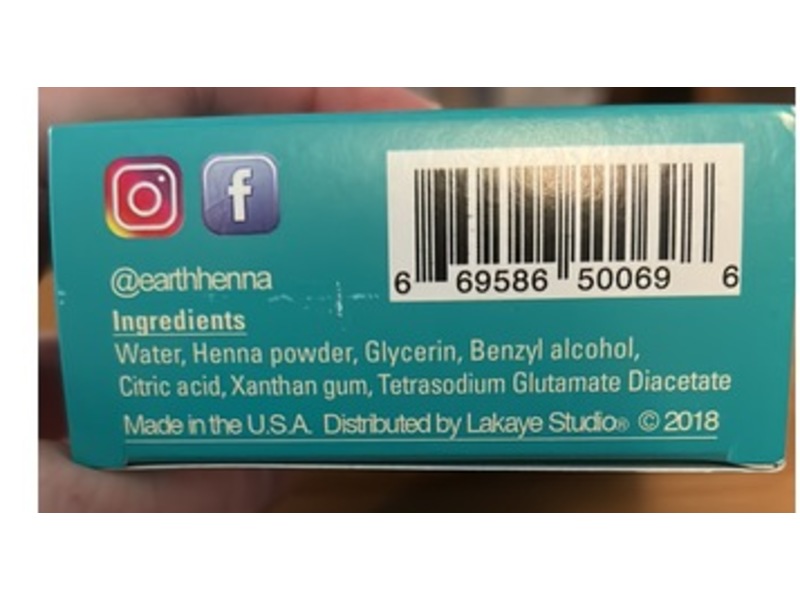 Earth Henna Freestyle For Temporary Tattoos, 1 Count