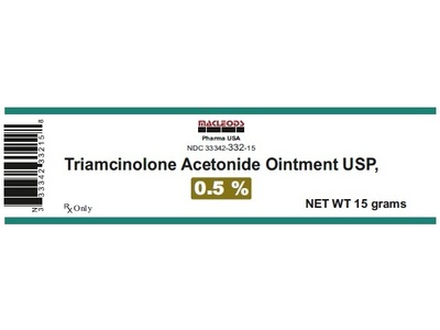 Triamcinolone Acetonide Ointment 0.5%, 15 g, Macleods (Rx)