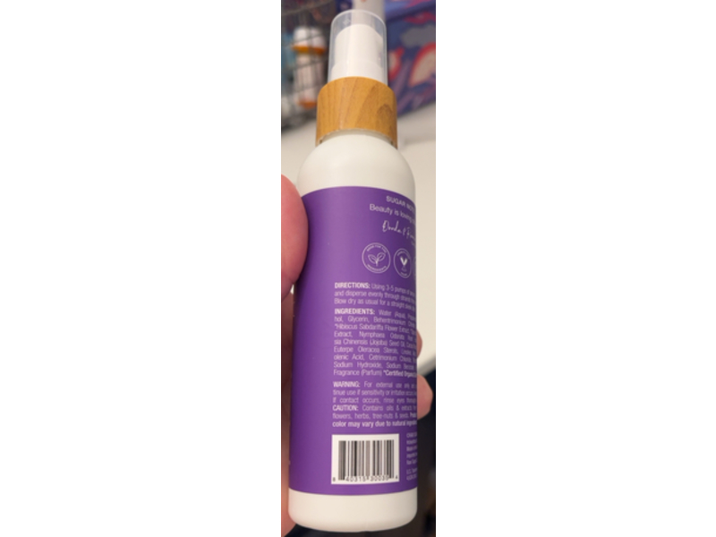 Raw Sugar Simply Straightening Serum, Water Lily + Cactus, 4 fl oz/118 mL