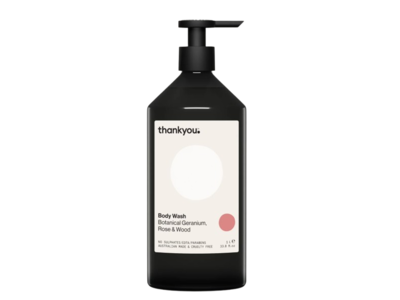 Thankyou Body Wash, Botanical Geranium, Rose & Wood, 33.8 fl oz/1 L