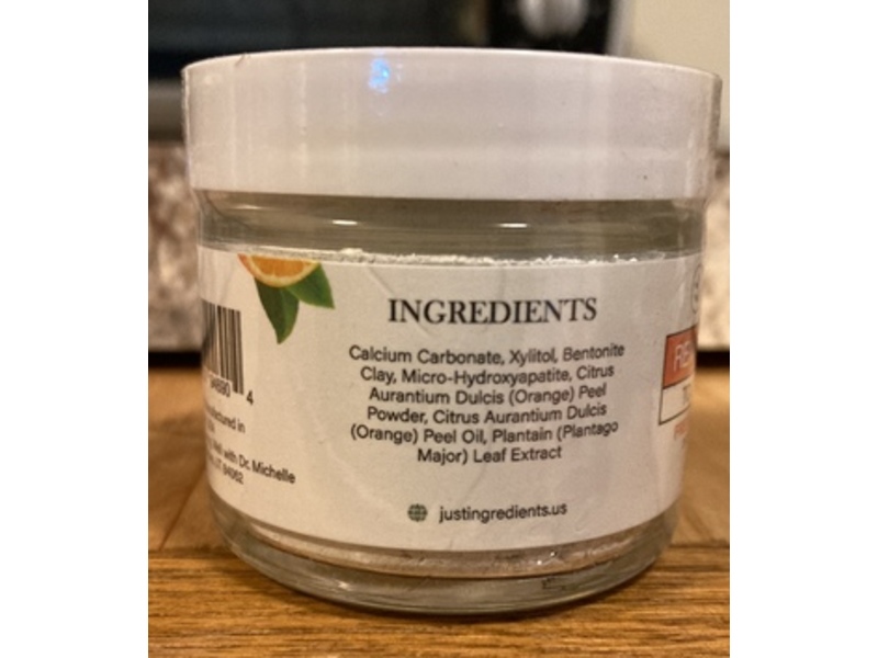 Just Ingredients Living Well Remineralizing Tooth Powder, Fresh Citrus Flavour, 1.8 oz/50 g