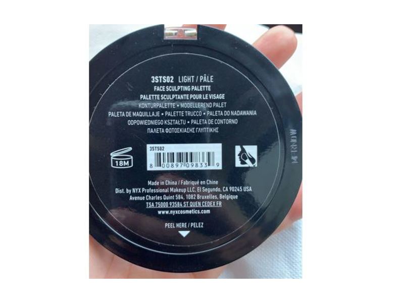 NYX Professional Makeup 3 Steps To Sculpt Face Sculpting Palette, Light, 0.18 oz/5 g