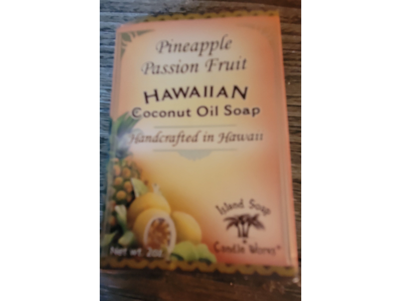 Island Soap & Candle Works Handcrafted Coconut Oil Soap, Pineapple Passion Fruit, 2 oz