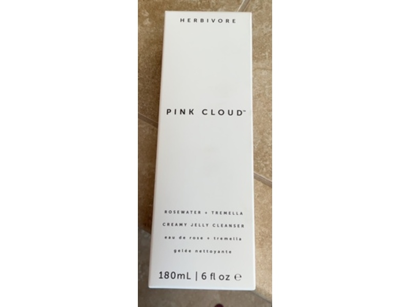 Herbivore Pink Cloud Creamy Jelly Cleanser, Rosewater & Tremella, 6 fl oz/180 mL