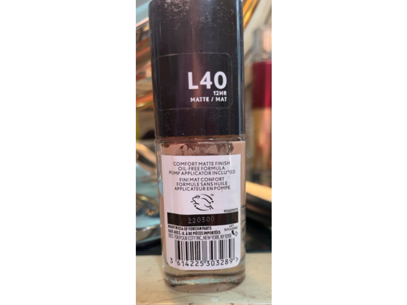 Covergirl Trublend Matte Made Foundation, L40 Classic Ivory, 1 fl oz/30 mL