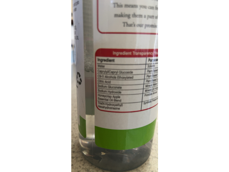 Nature's Promise Multi Surface Cleaner, Honeycrisp Apple, 25 fl oz/739.3 mL