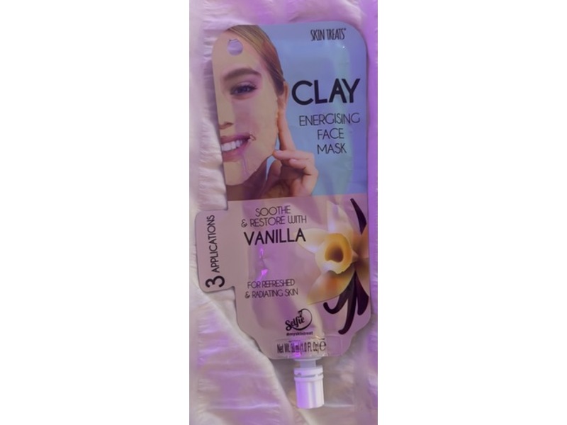Skin Treats Clay Energising Face Mask, Vanilla, 1.9 fl oz/30 mL