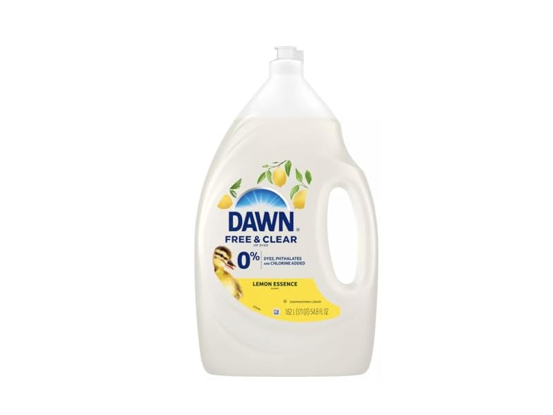 Dawn Free & Clear Dish Soap, Lemon Essence, 54.8 fl oz/1.62 L