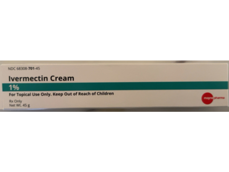 Ivermectin Cream 1%, 45 g, Mayne Phrama (Rx)