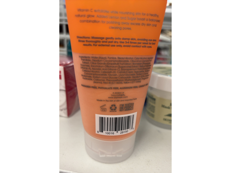 Seed + Clay Brightening Facial Scrub, Vitamin C, 150 mL