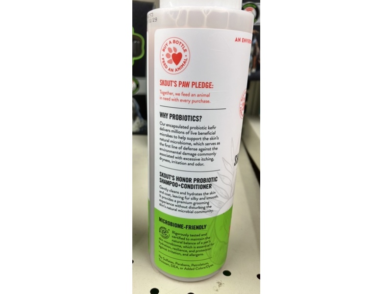 Skout’s Honor Probiotic Shampoo + Conditioner, Sunkissed Coconut, 473 mL