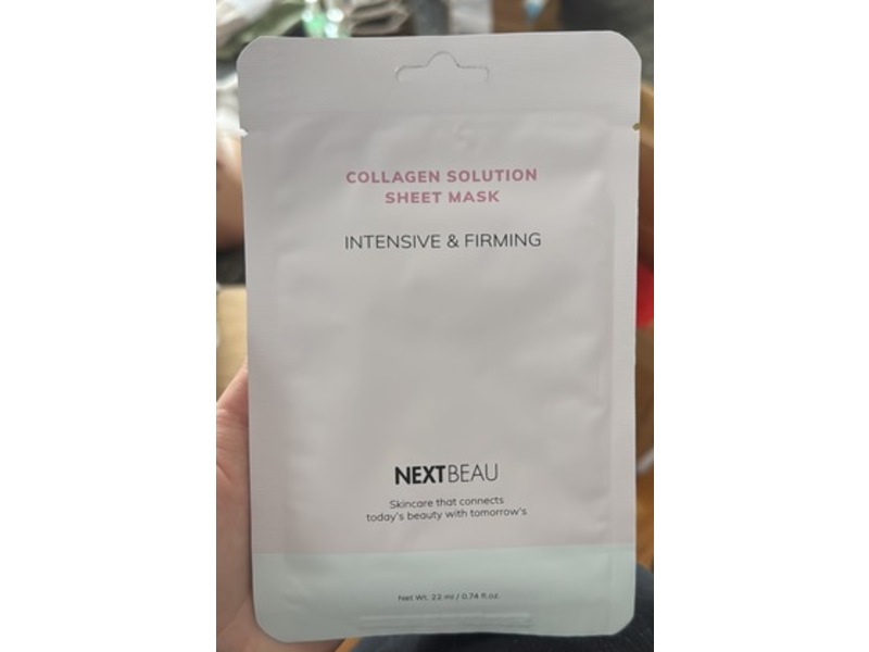 Next Beau Collagen Solution Sheet Mask, 0.74 fl oz/22 mL