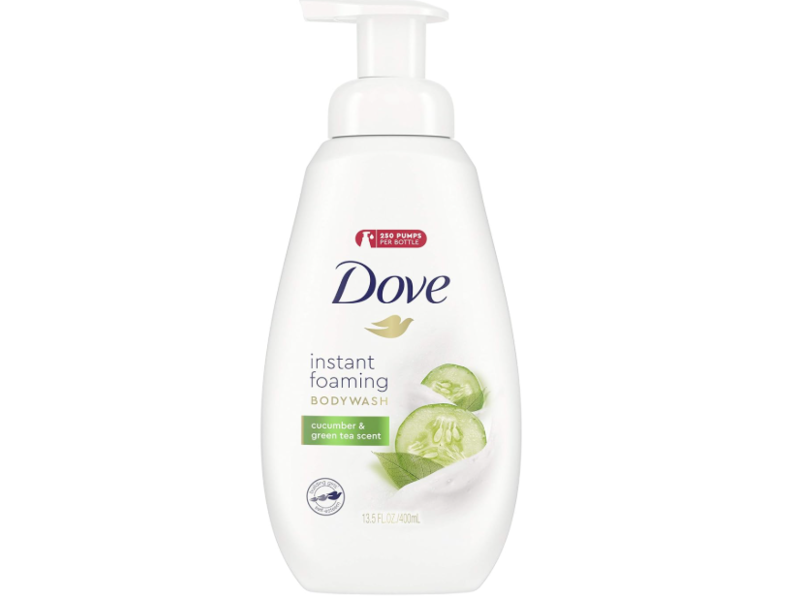 Dove Instant Foaming Bodywash, Cucumber & Green Tea Scent, 13.5 fl oz/400 mL