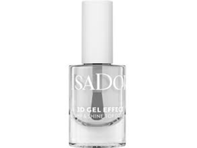 Isadora The 3D Gel Effect Top Coat, 11 Plump And Shine, 5 mL