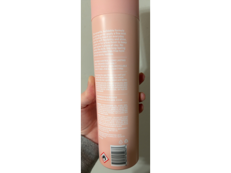 Monday Sleek Hold Hairspray, 10 fl oz/283 g