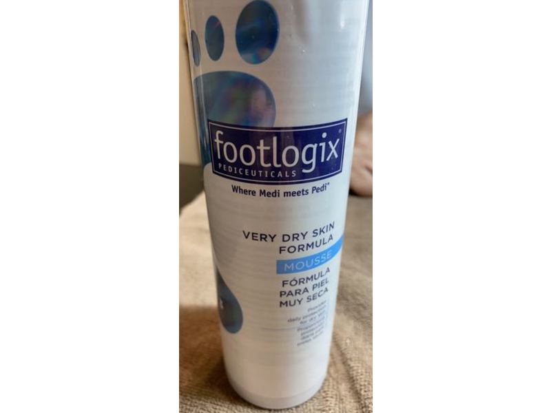 Footlogix Pediceuticals, Dry Skin Formula, Mousse, 300 mL