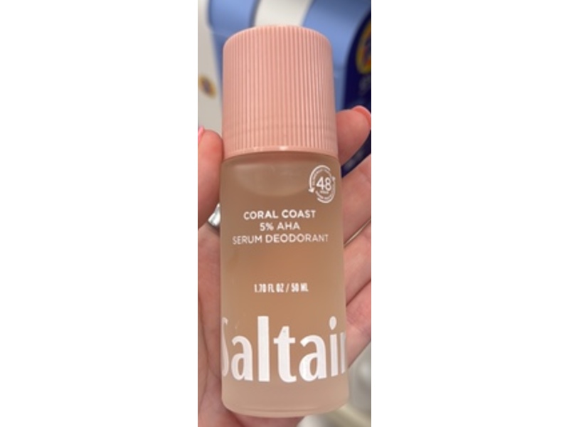 Saltair 5% AHA Serum Deodorant, Coral Coast, 1.70 fl oz/50 mL