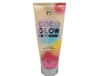 Pure Romance Coco Glow Tropical Sunless Tanner, Light To Medium, 6 fl oz/180 mL