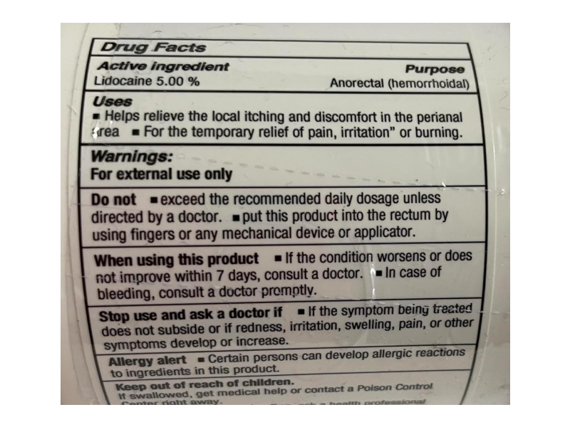 P Puregen Lab High Potency Lidocaine Cream, 6 oz/170 g